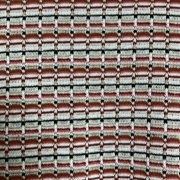 Kendall & Kylie mock neck striped, short sleeve top - Size Small - Multicolored - Picture 2 of 5